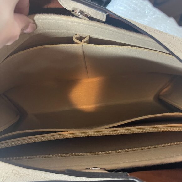 Authentic Louis Vuitton Monogram Carmel Hobo Mahina Leather Shoulder Tote Bag - Picture 11 of 16